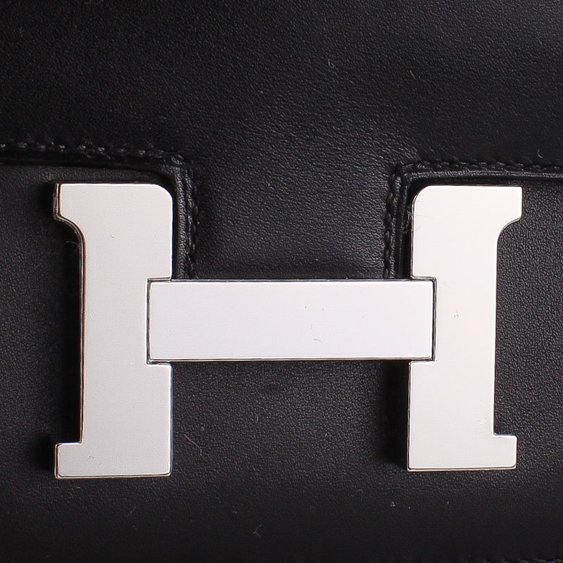 2018 Hermès Noir Black Evercalf Constance III Mini 18
