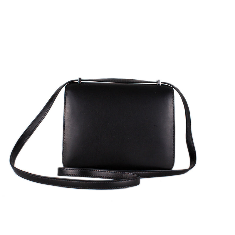 2018 Hermès Noir Black Evercalf Constance III Mini 18