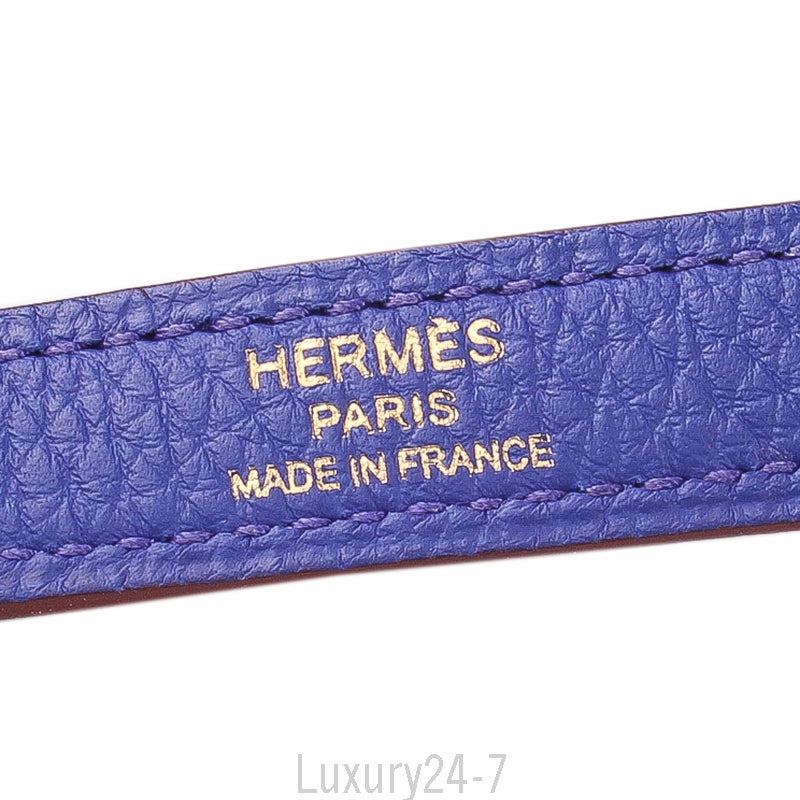 Hermès Blue Electric and Rouge H Togo Kelly 32