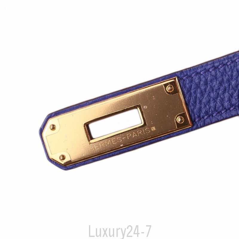 Hermès Blue Electric and Rouge H Togo Kelly 32