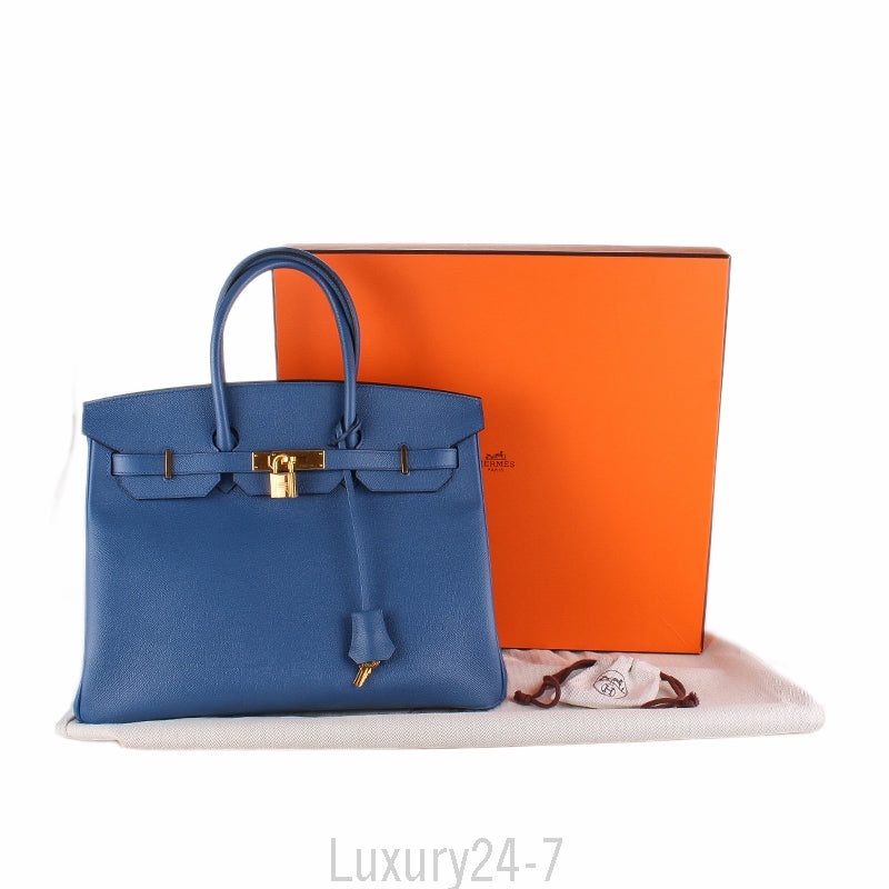 Hermès Bleu Agate Epsom Birkin 35