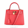 Hermès Rose Jaipur Epsom Kelly Sellier 25