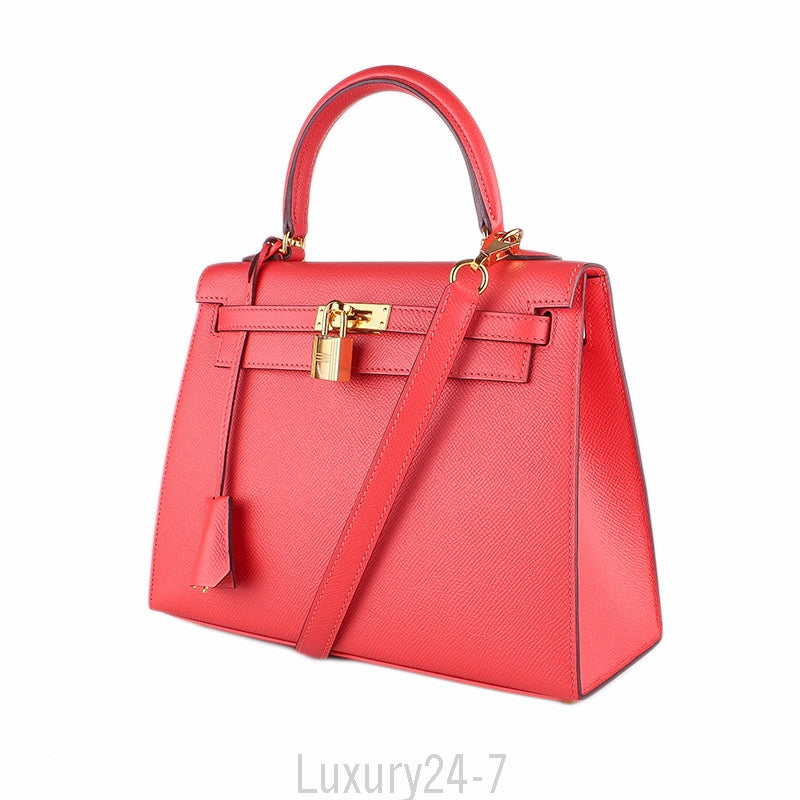 Hermès Rose Jaipur Epsom Kelly Sellier 25