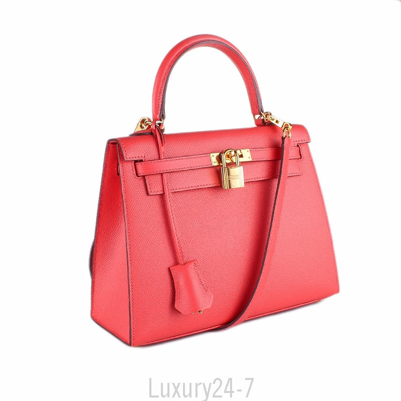 Hermès Rose Jaipur Epsom Kelly Sellier 25