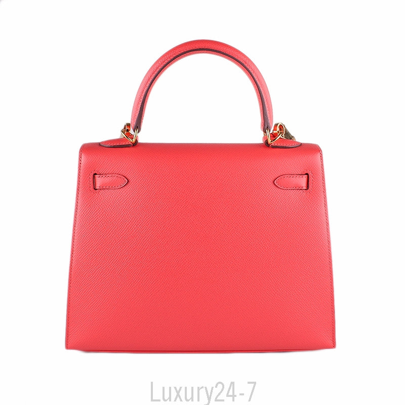 Hermès Rose Jaipur Epsom Kelly Sellier 25