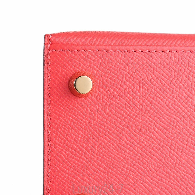 Hermès Rose Jaipur Epsom Kelly Sellier 25