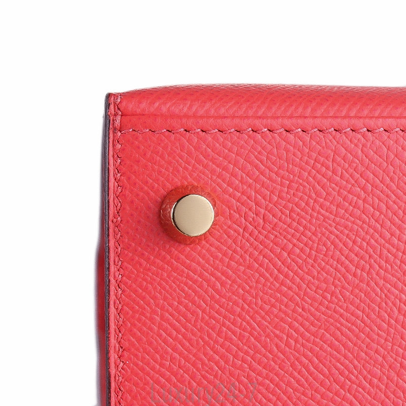 Hermès Rose Jaipur Epsom Kelly Sellier 25