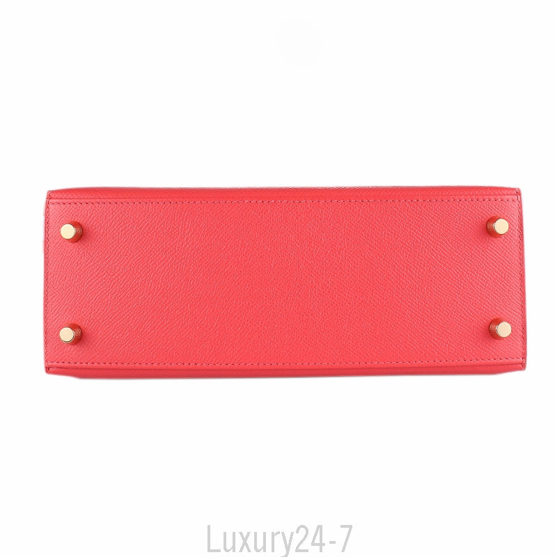 Hermès Rose Jaipur Epsom Kelly Sellier 25