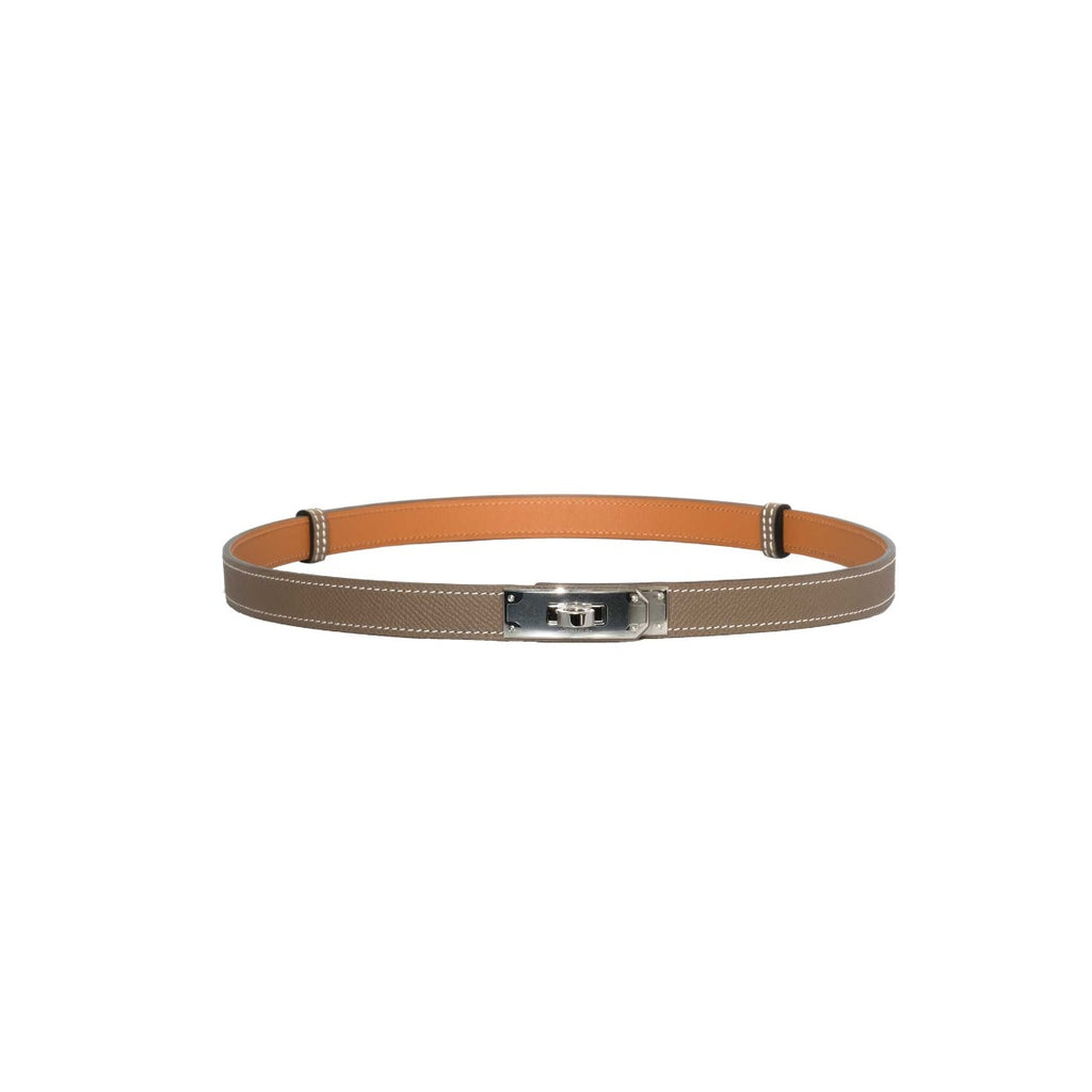 Hermès Etoupe/Gold  Kelly Belt