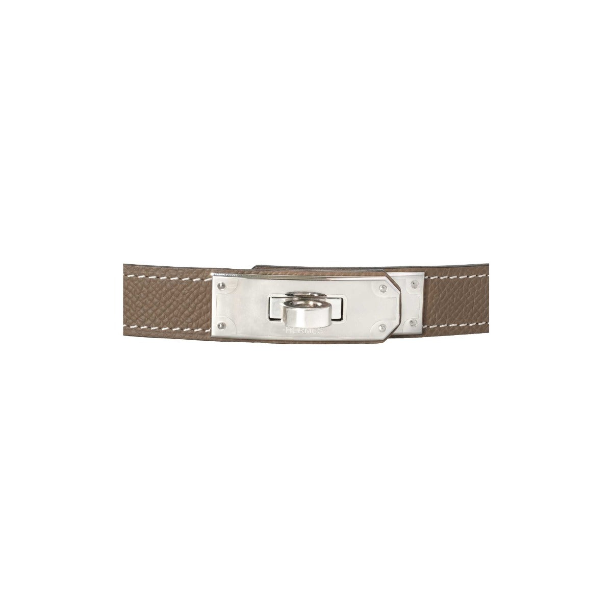 Hermès Etoupe/Gold  Kelly Belt