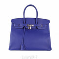 Hermès Blue Electric Epsom Birkin 35