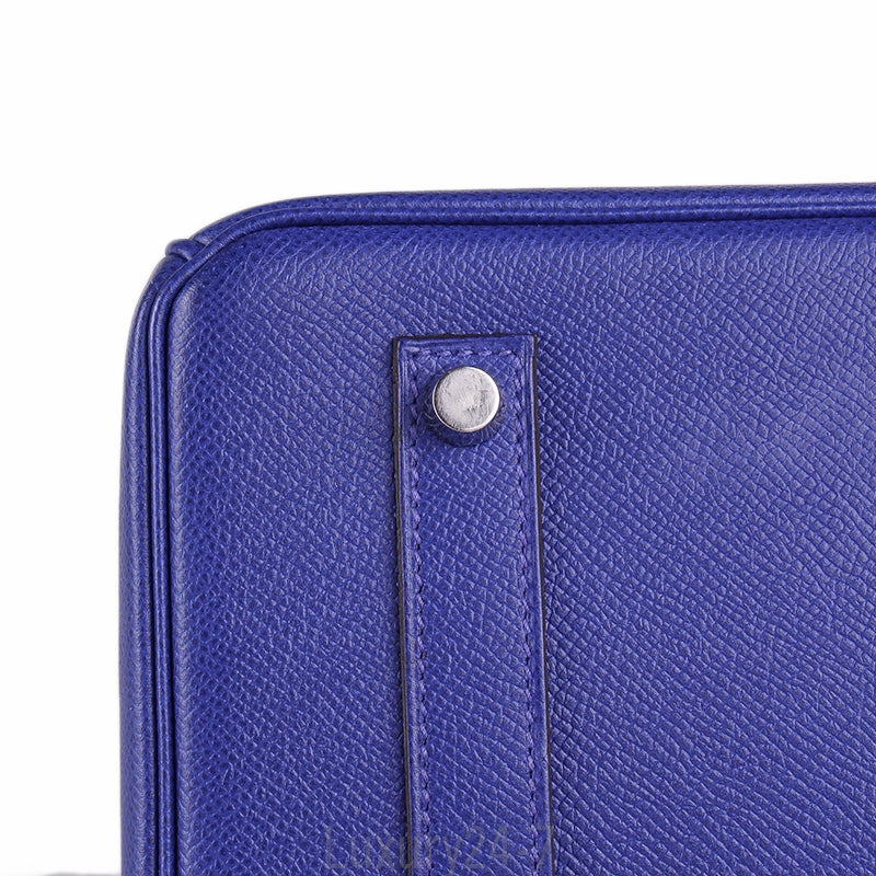 Hermès Blue Electric Epsom Birkin 35