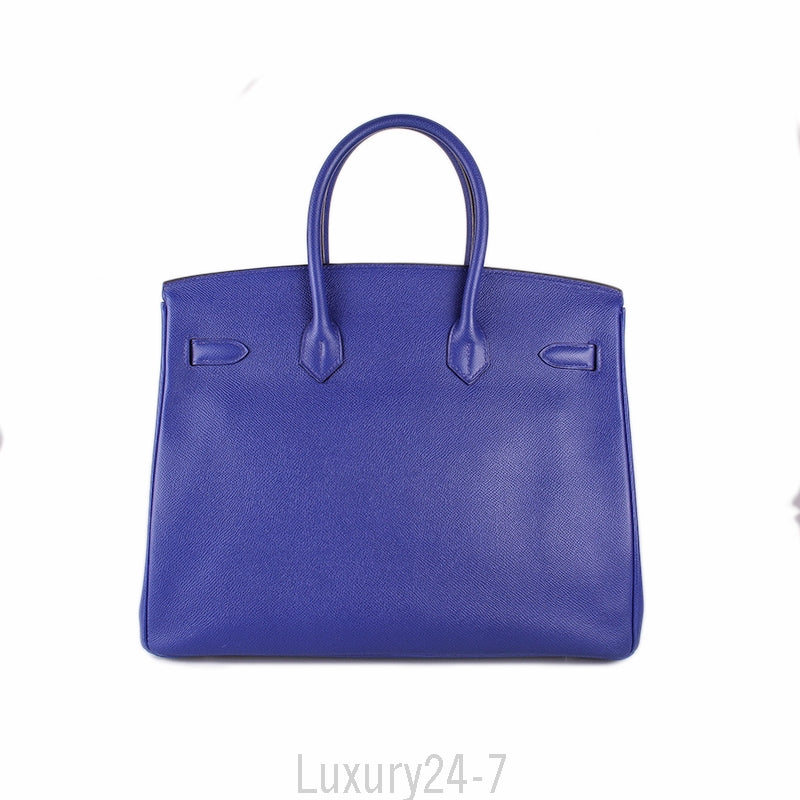 Hermès Blue Electric Epsom Birkin 35
