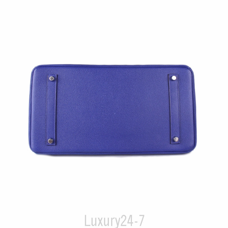 Hermès Blue Electric Epsom Birkin 35