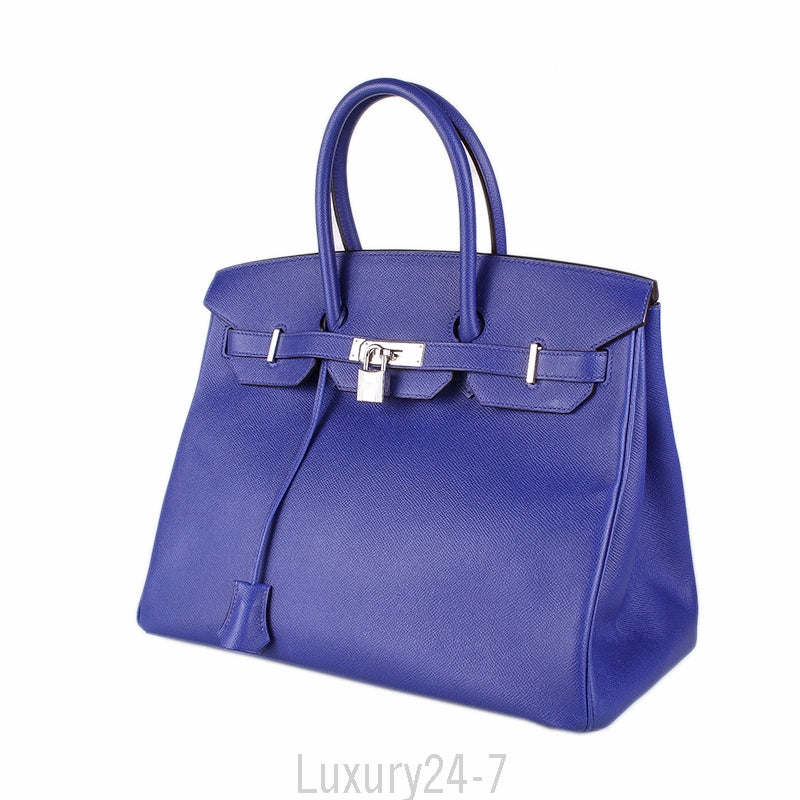 Hermès Blue Electric Epsom Birkin 35