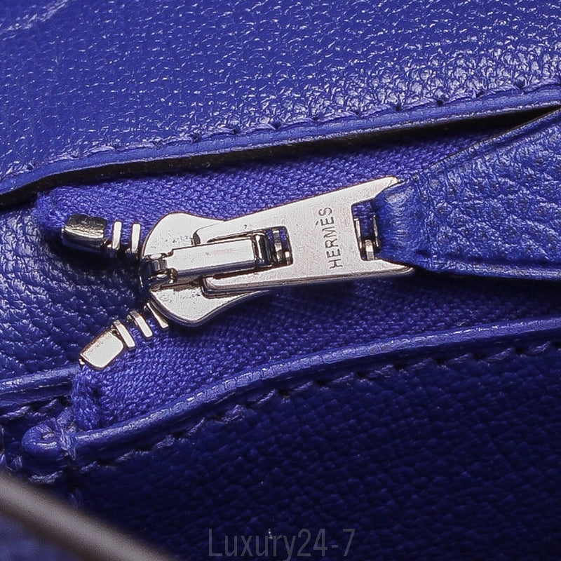 Hermès Blue Electric Epsom Birkin 35
