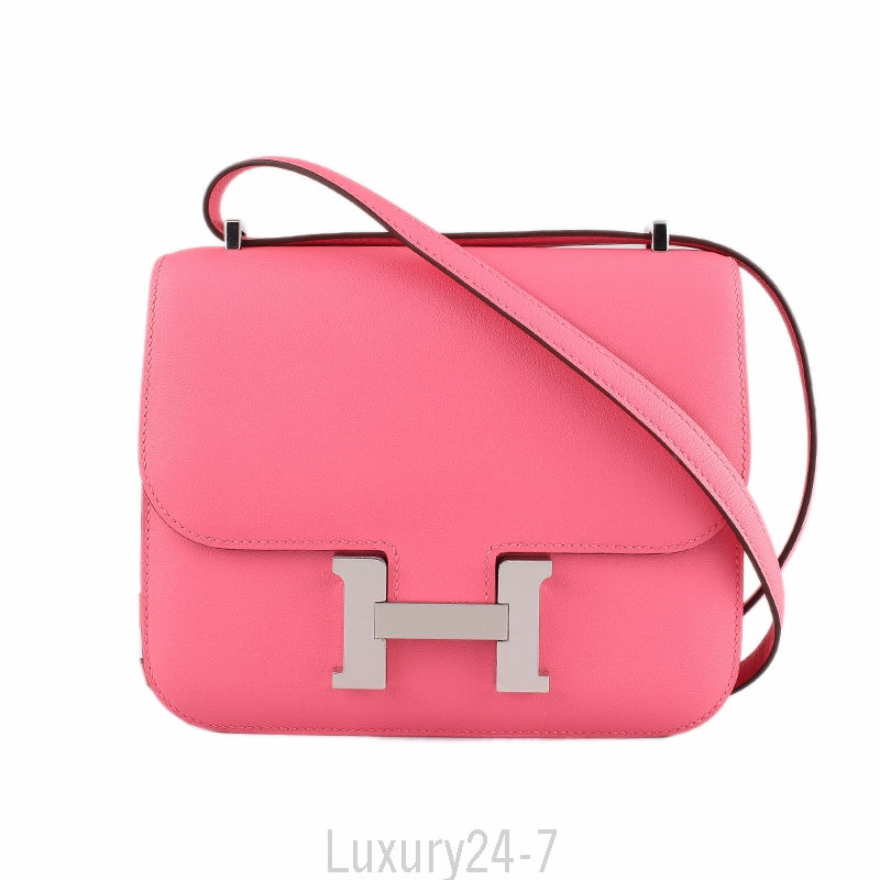 Hermès Rose Azalee Mini  Constance 18