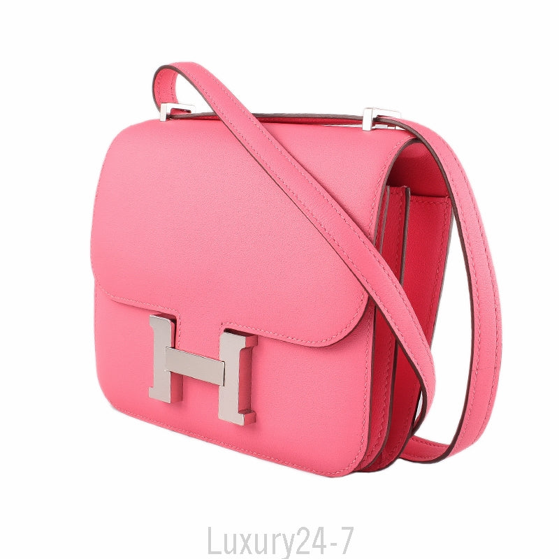 Hermès Rose Azalee Mini  Constance 18
