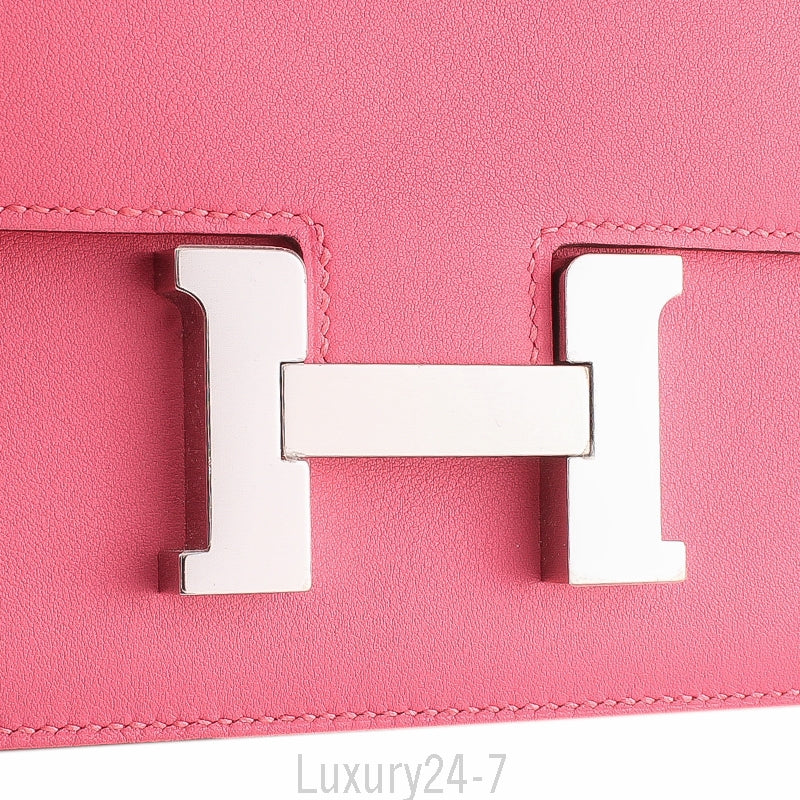 Hermès Rose Azalee Mini  Constance 18