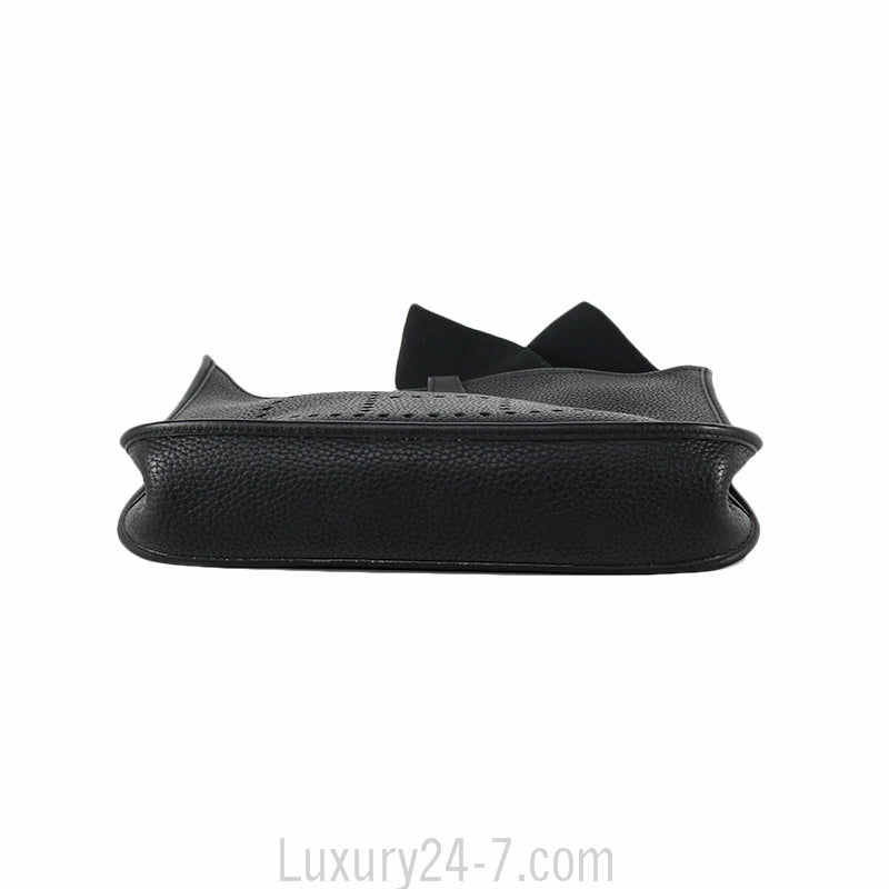 Hermes Evelyne I PM Black Clemence Shoulder Bag