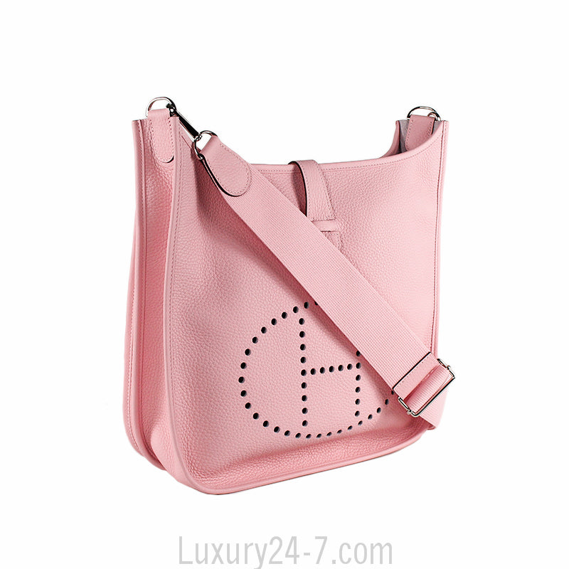 Hermes Clemence Evelyne III GM Rose Sakura NEW