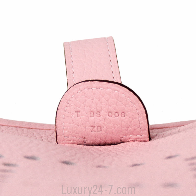 Hermes Clemence Evelyne III GM Rose Sakura NEW