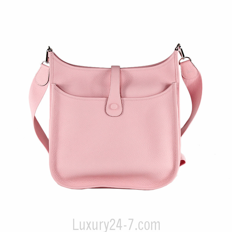Hermes Clemence Evelyne III GM Rose Sakura NEW