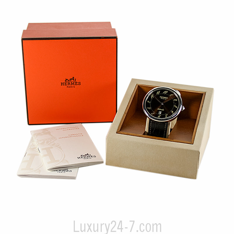 Hermes Arceau Automatic TGM Wrist Watch