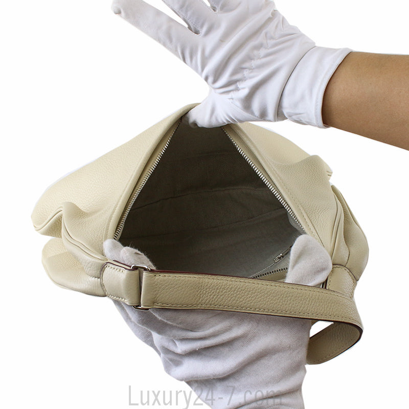 Hermes Cream Gao Hobo Bag