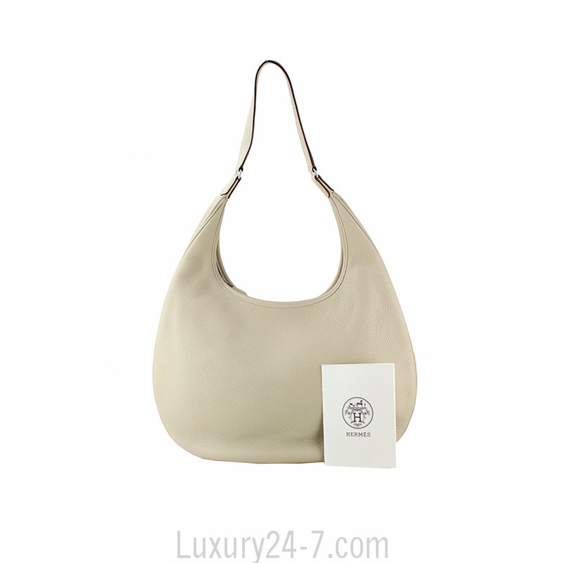 Hermes Cream Gao Hobo Bag