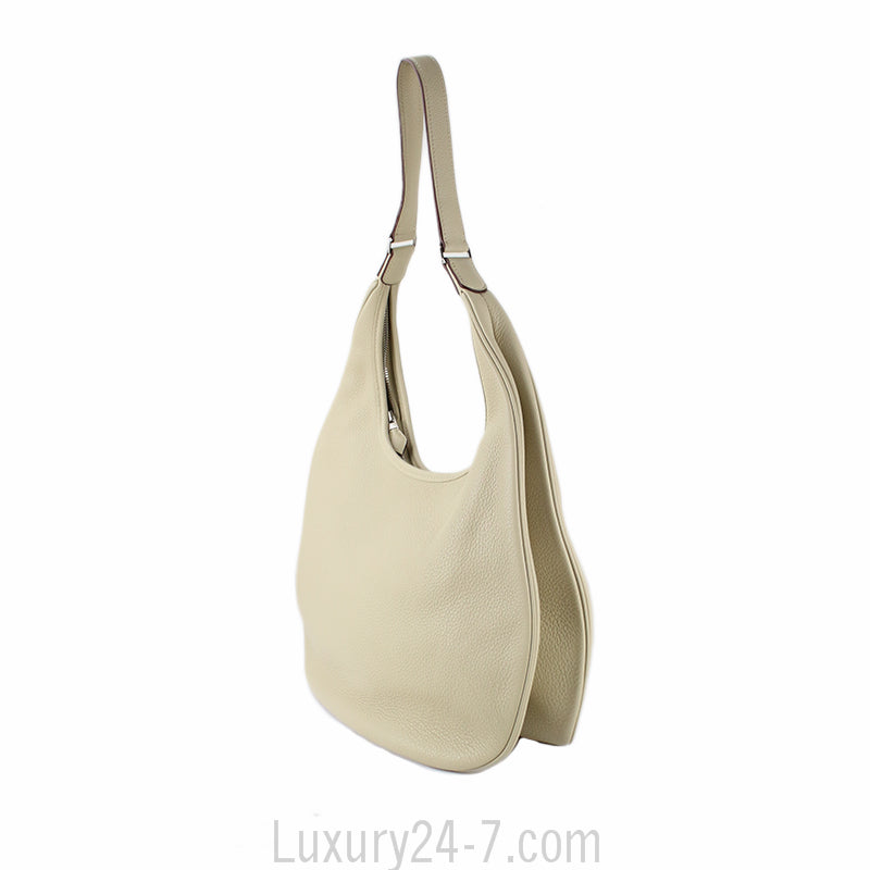 Hermes Cream Gao Hobo Bag