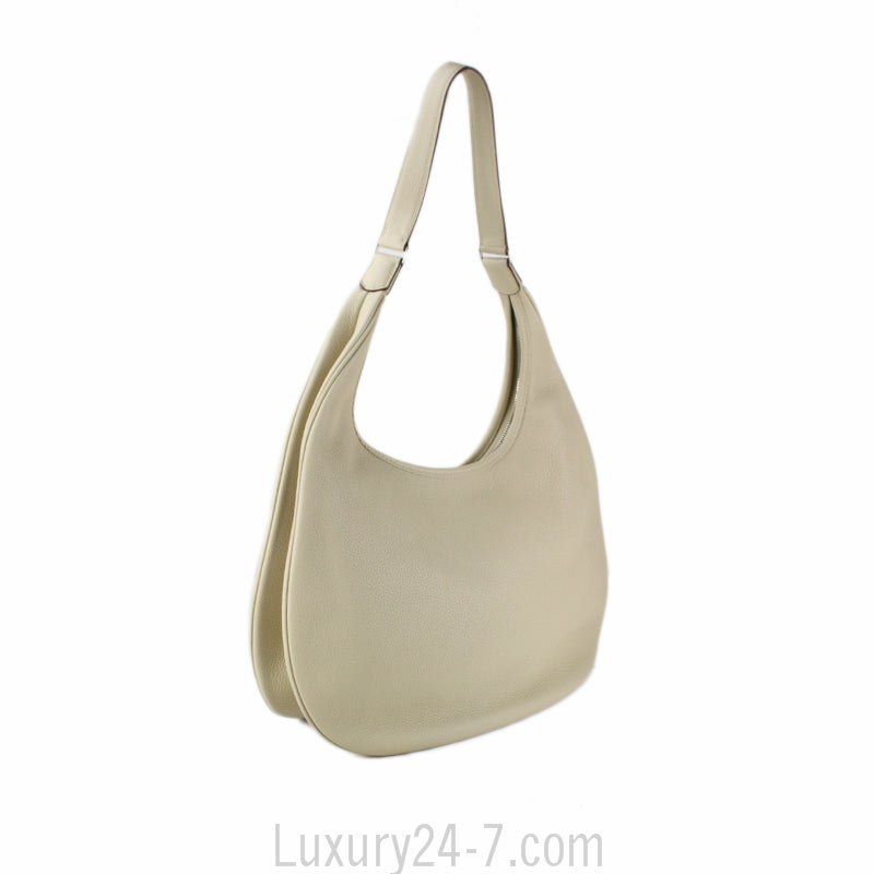 Hermes Cream Gao Hobo Bag