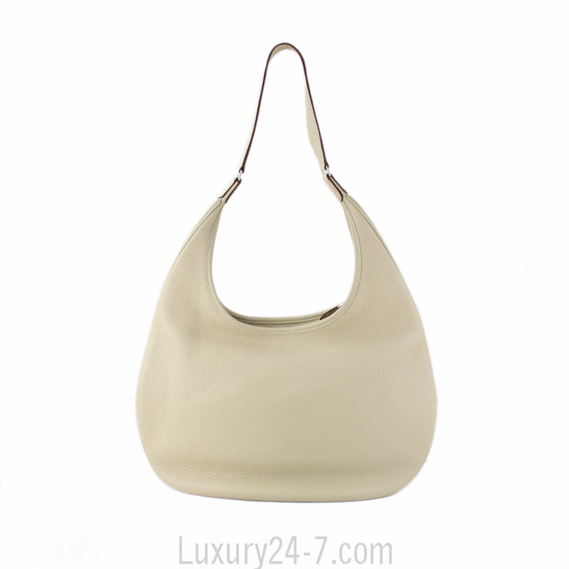 Hermes Cream Gao Hobo Bag