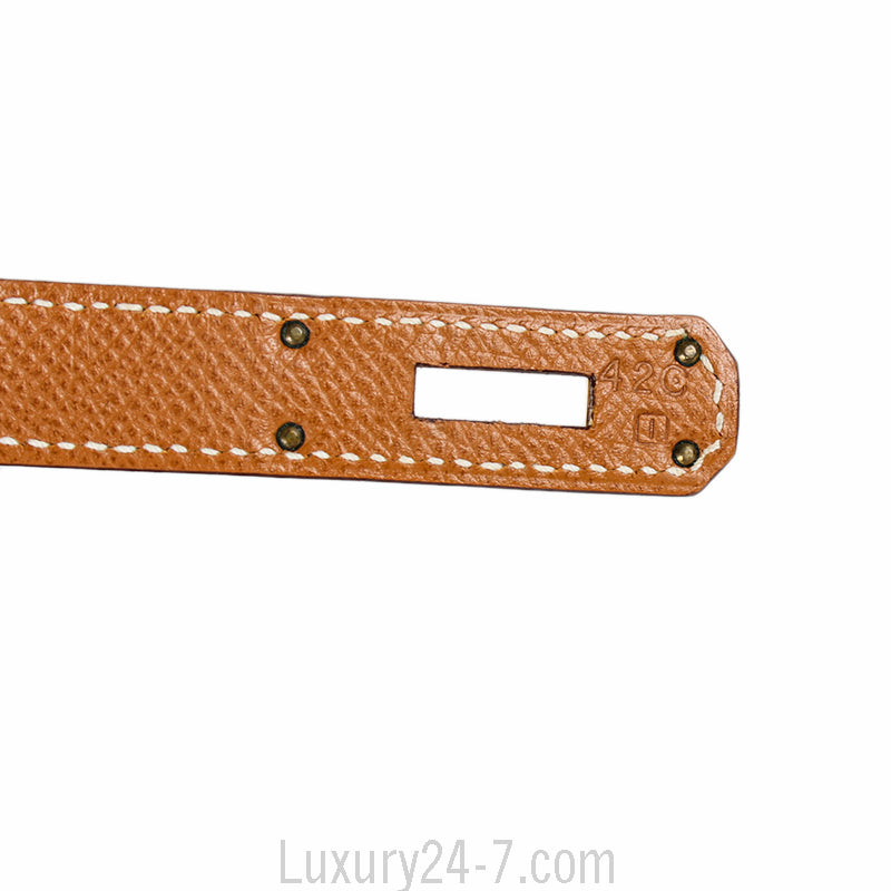 Hermes Gold Epsom Birkin 35 Bag