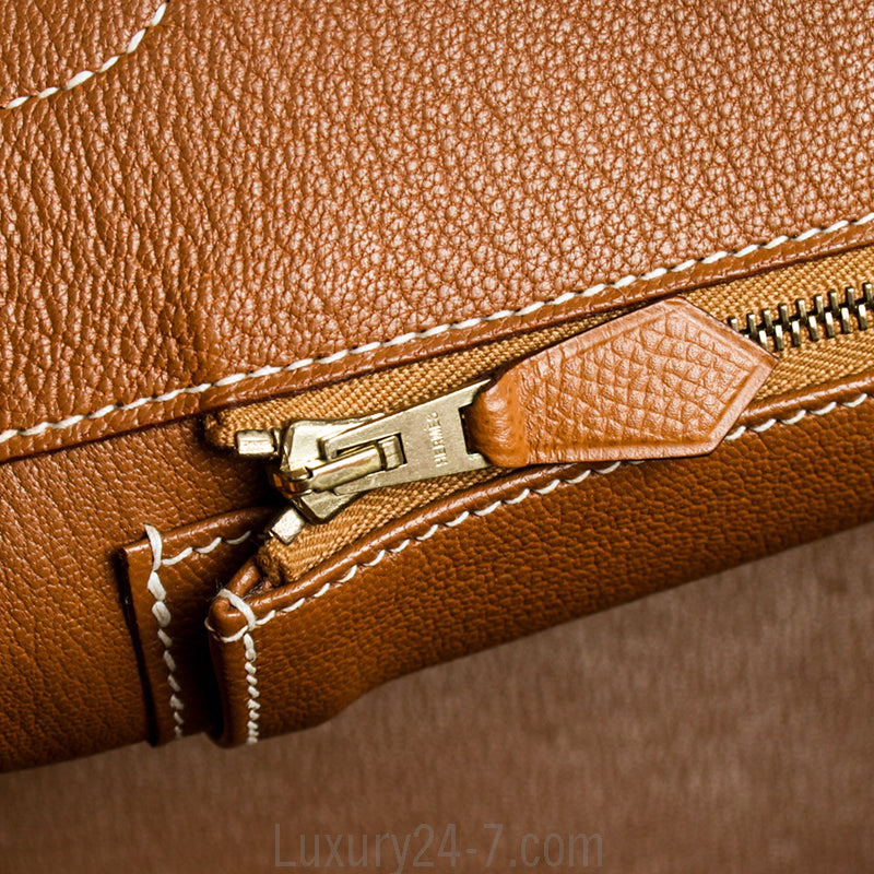 Hermes Gold Epsom Birkin 35 Bag