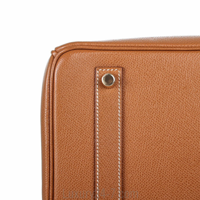 Hermes Gold Epsom Birkin 35 Bag