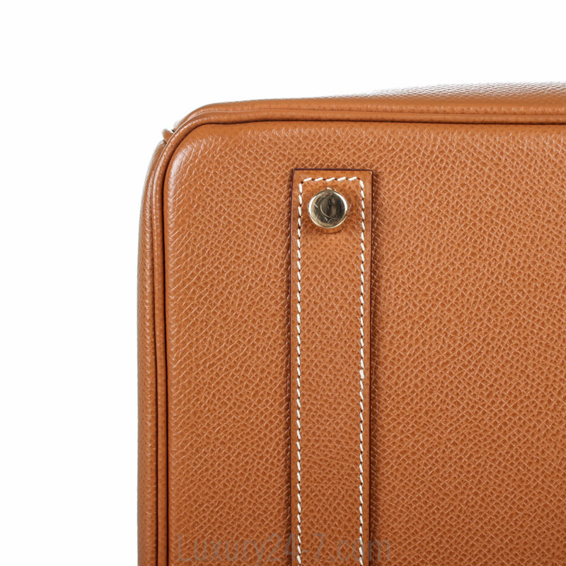 Hermes Gold Epsom Birkin 35 Bag