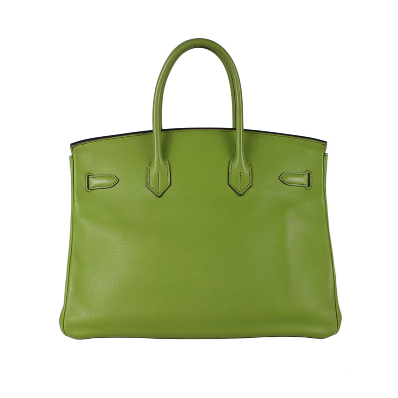 Hermes Swift Leather Apple Green Birkin 35cm