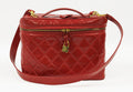 Chanel Red Patent Make-Up Travel Case