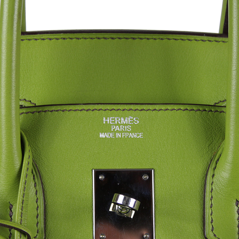 Hermes Swift Leather Apple Green Birkin 35cm
