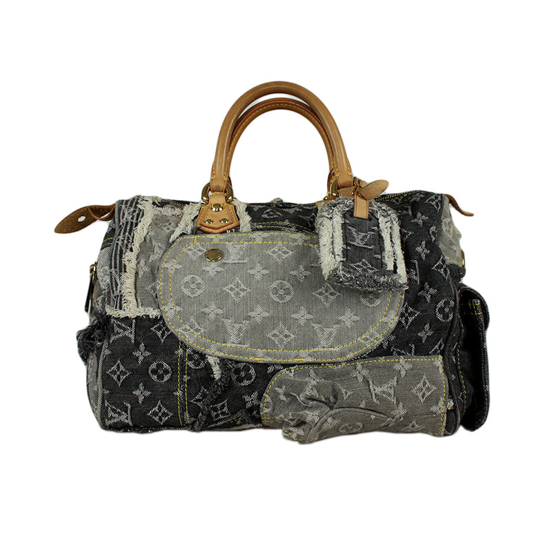 Louis Vuitton Denim Patchwork Speedy 30 CM