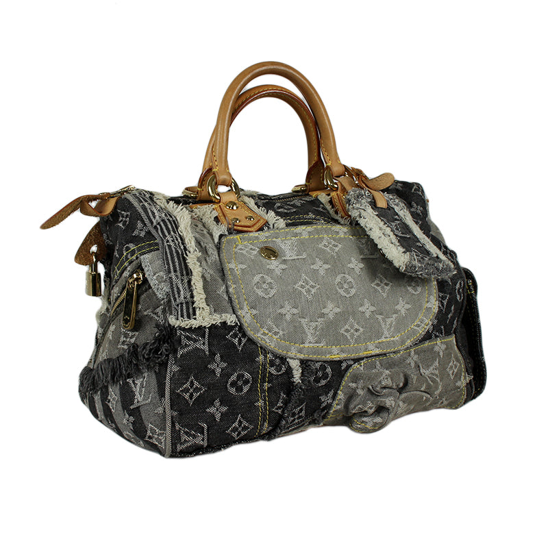 Louis Vuitton Denim Patchwork Speedy 30 CM