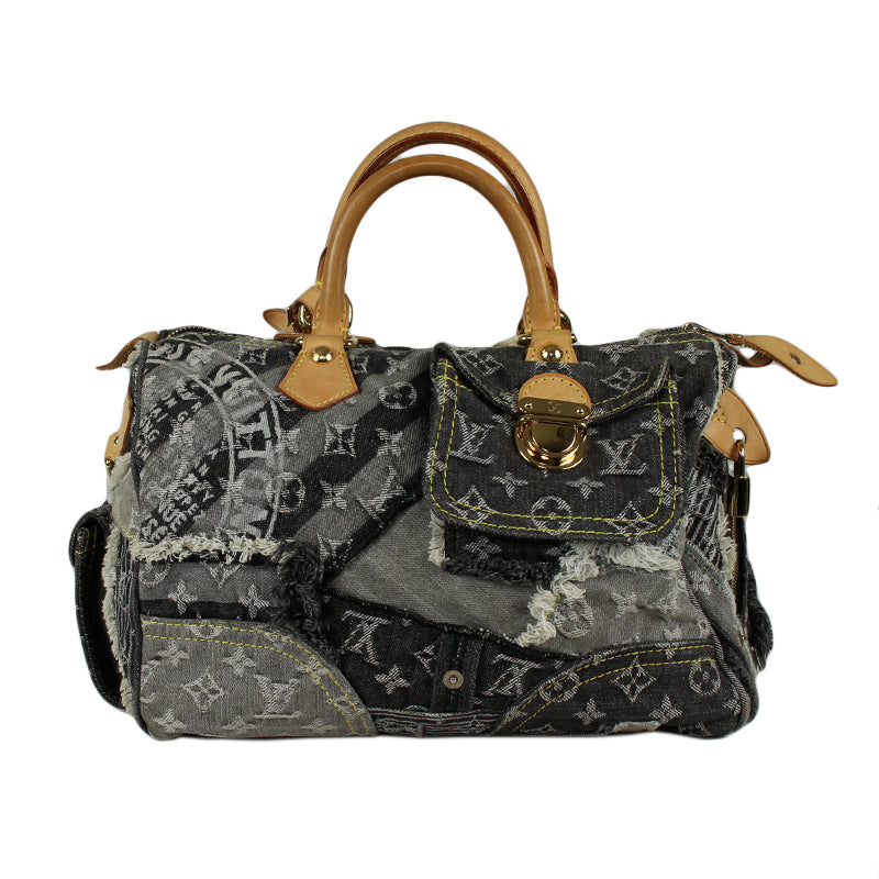 Louis Vuitton Denim Patchwork Speedy 30 CM