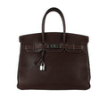 Hermes Birkin 35cm Brown Swift Leather Bag PHW