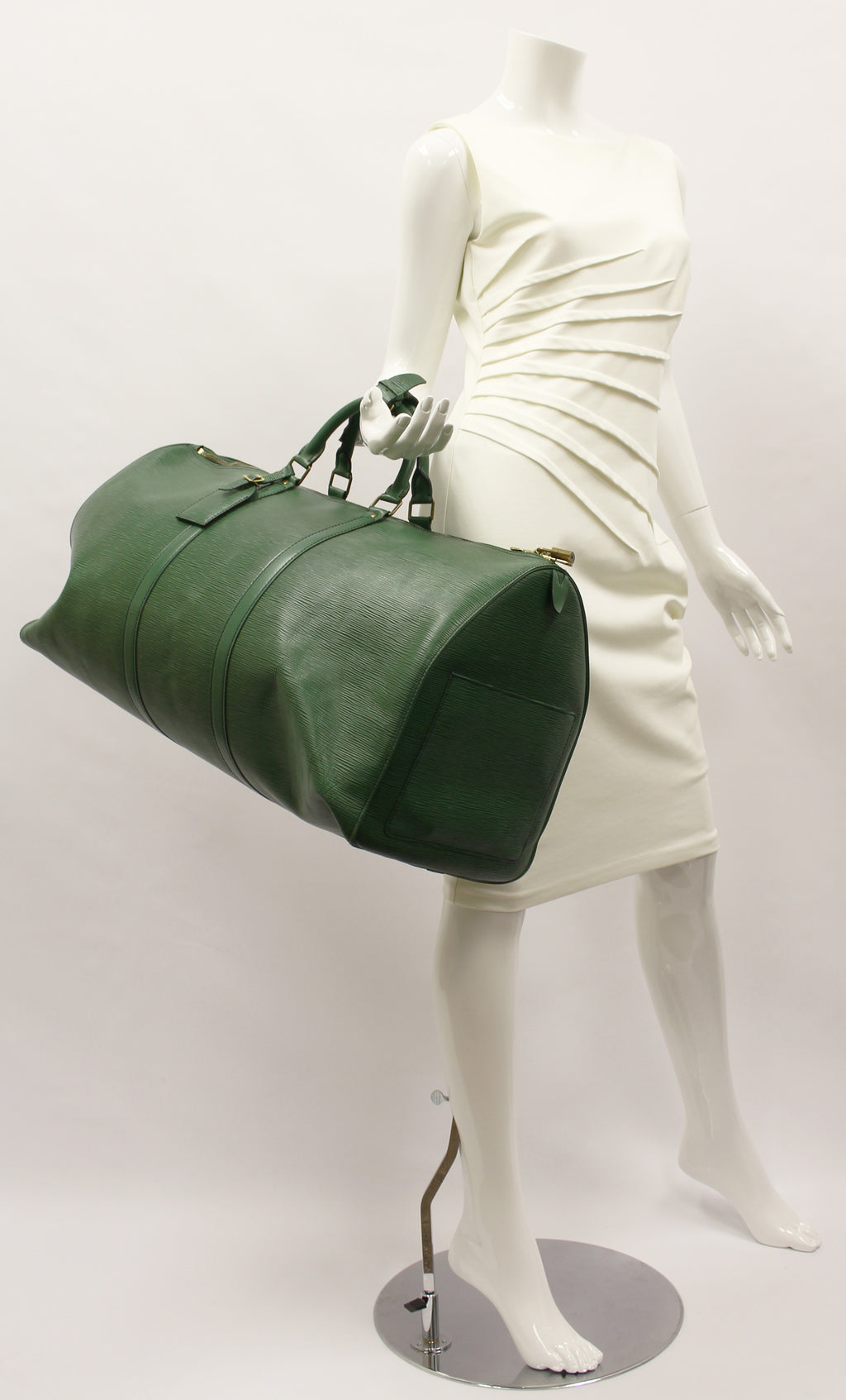 Louis Vuitton Borneo Green Epi Leather Keepall 55CM