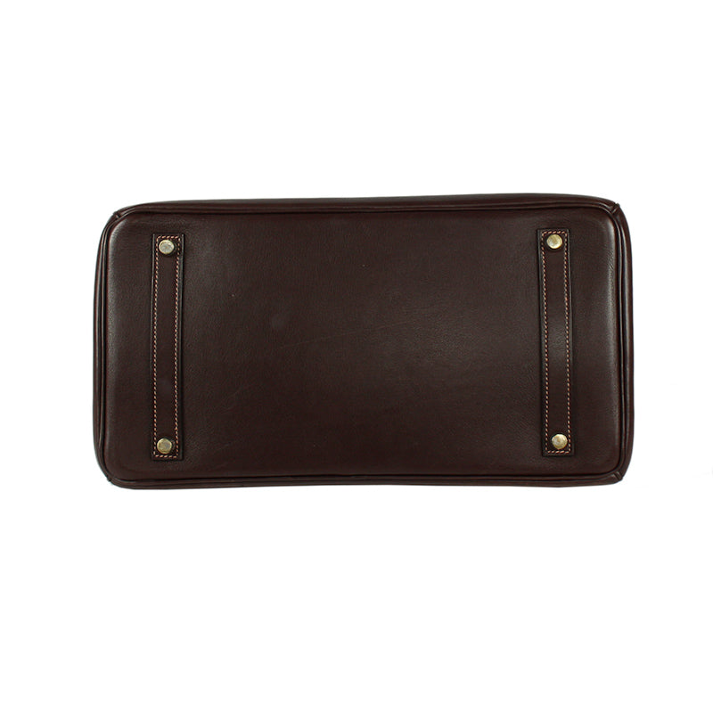 Hermes Birkin 35cm Brown Swift Leather Bag PHW