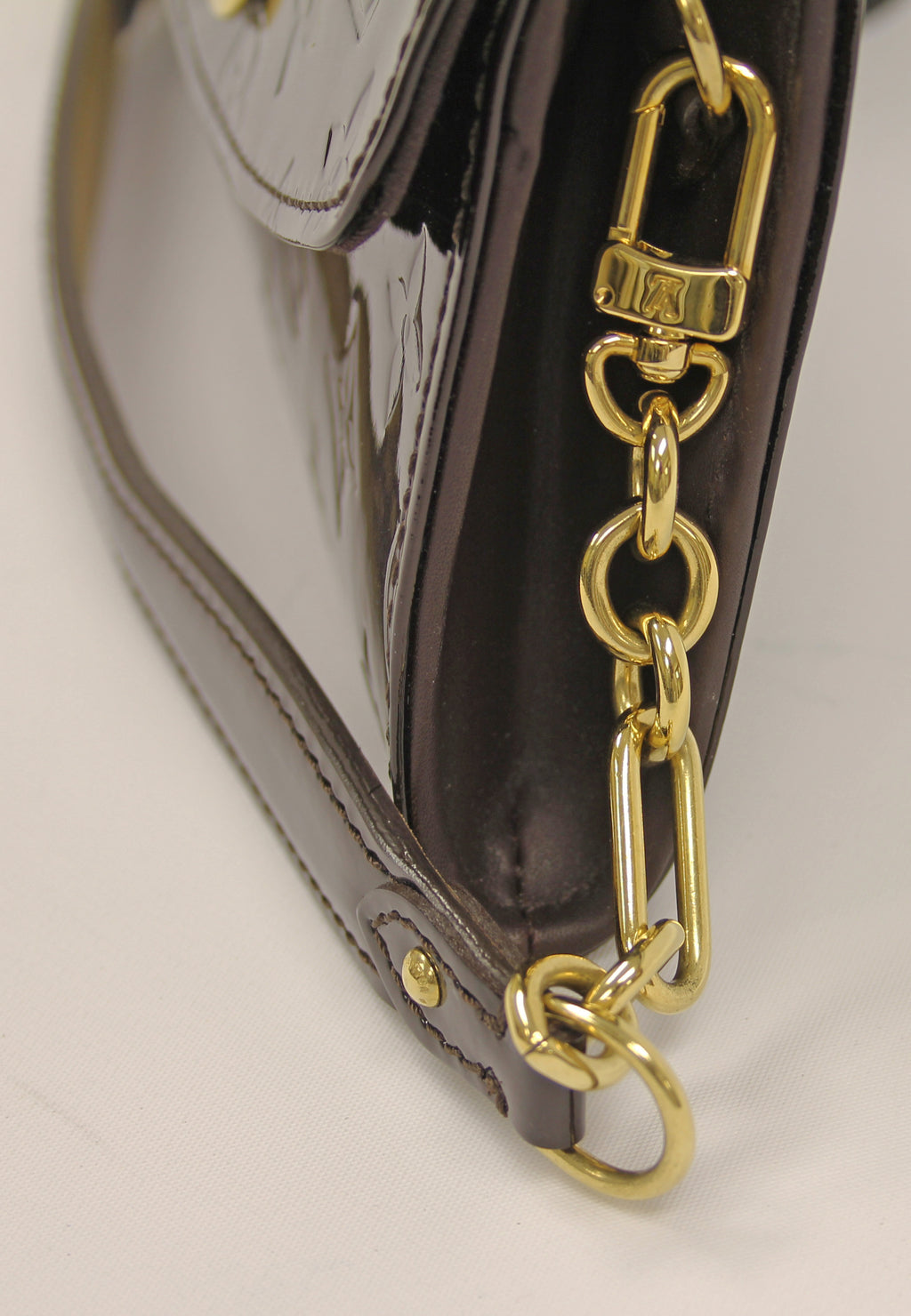 Louis Vuitton Sunset Boulevard Amarante Monogram Vernis Clutch