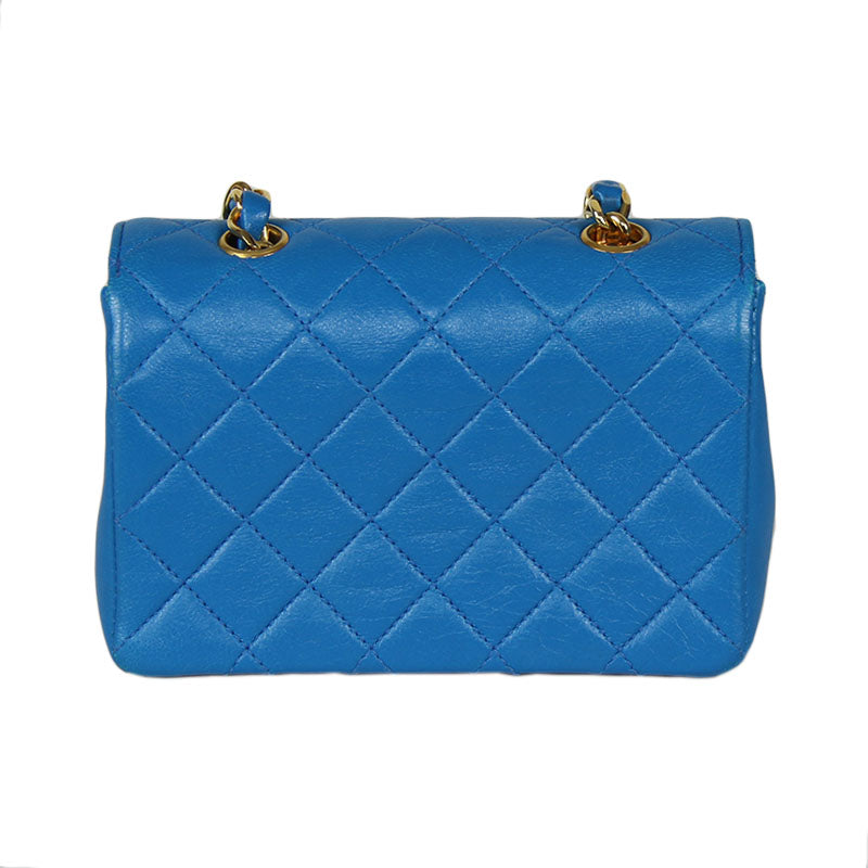 Chanel Blue Extra Mini Classic Flap Bag