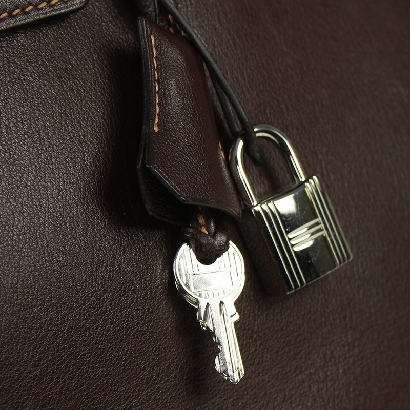 Hermes Birkin 35cm Brown Swift Leather Bag PHW