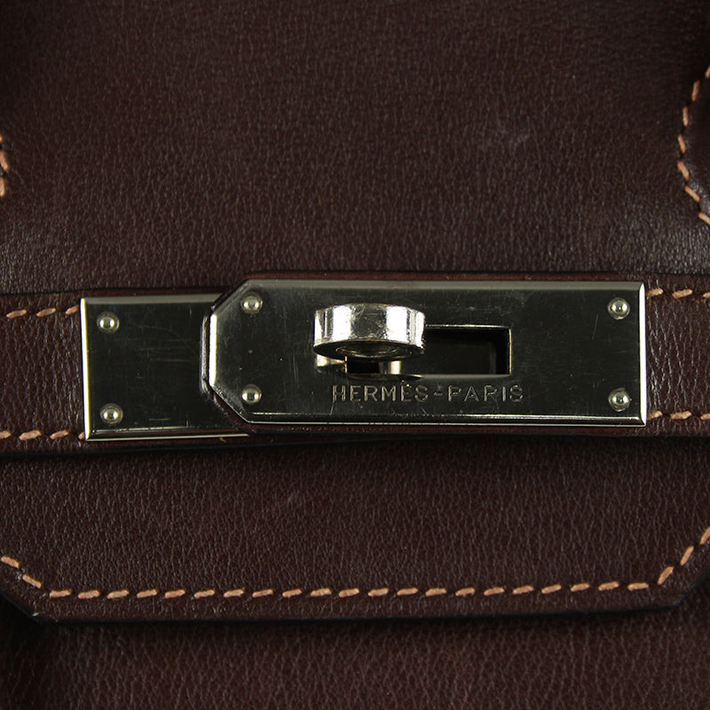 Hermes Birkin 35cm Brown Swift Leather Bag PHW